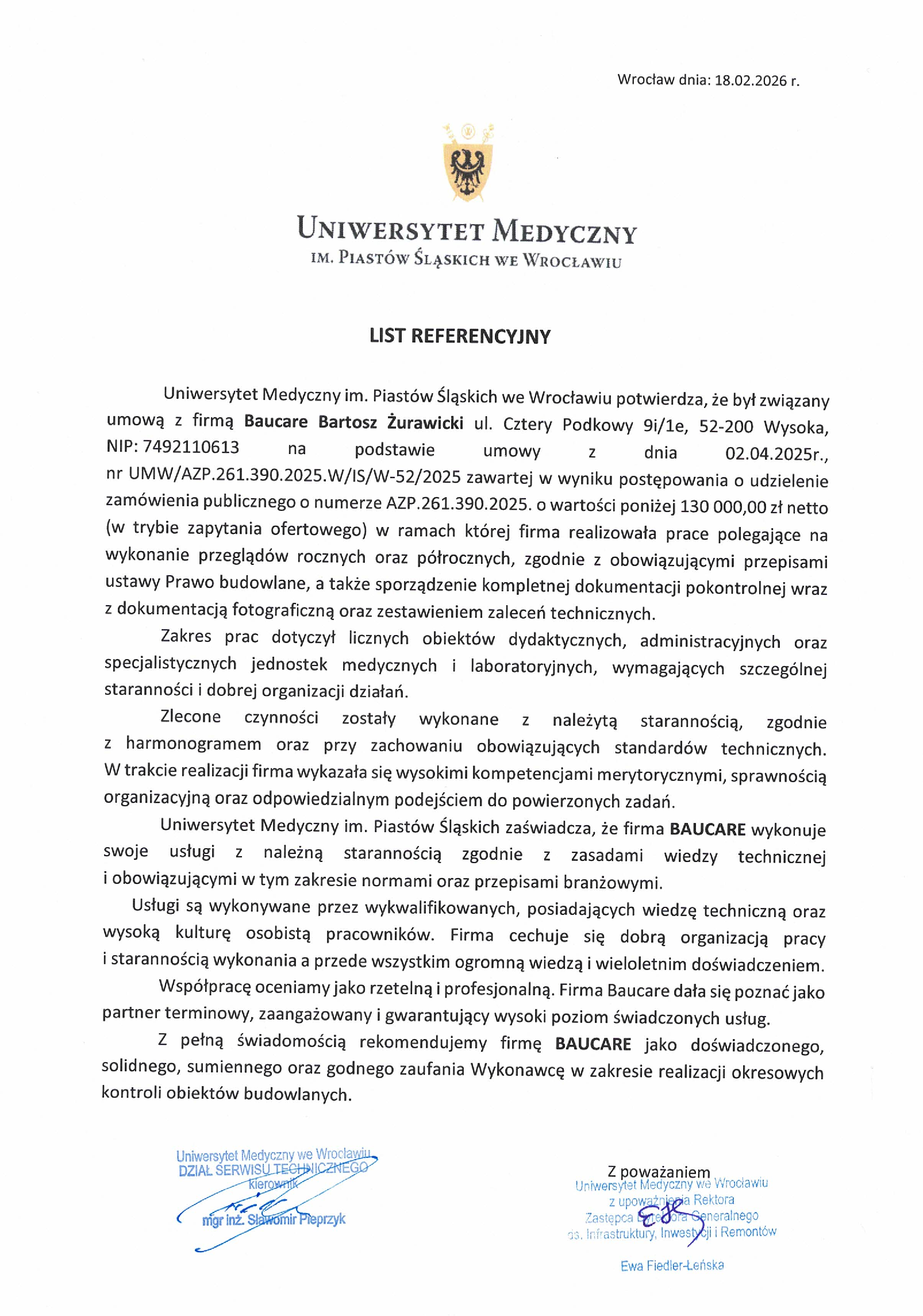 Referencje UMED 2025