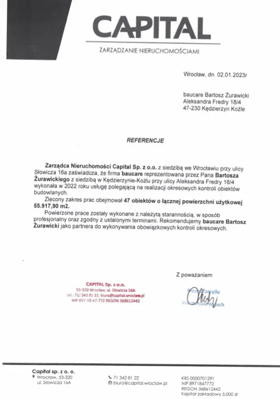 Referencje od Captial